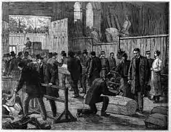 Identification des victimesau Palais de l'Industrie