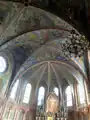 Vue des plafonds du chœur de l'église.