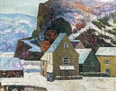 Effet de neige, musée des Beaux-Arts de Carcassonne.