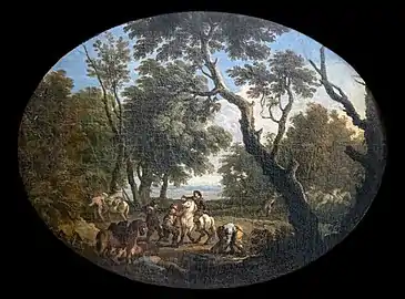 Voyageurs attaqués par des voleurs, musée des Beaux-Arts de Carcassonne