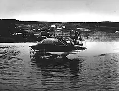 Le Bell HD-4 de Casey Baldwin, à Baddeck (Nouvelle-Écosse) en 1919