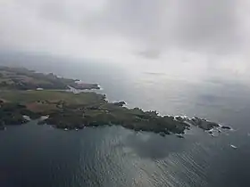 Pointe des Poulains, vue du ciel