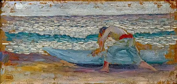 Homme à la barque par Henri-Edmond Cross