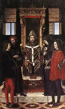 Ambrogio Bergognone, Retable de saint Ambroise (1490).