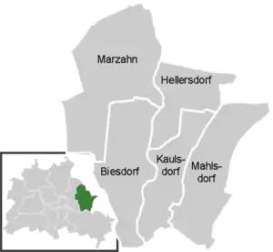 District map of Marzahn-Hellersdorf