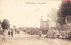 Carte postale du village détruit vers 1920.