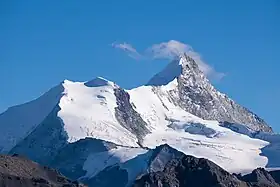 Le Bishorn (à gauche) et le Weisshorn.