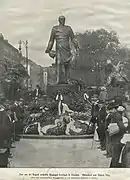 Dresde : inauguration du monument Bismarck en 1903 (détruit en 1946)