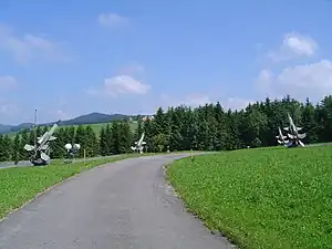 Quatre lanceurs de BL-64 à Menzingen