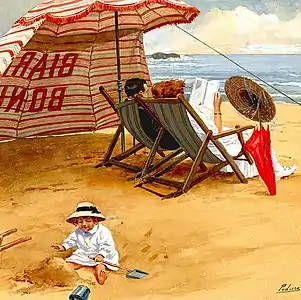 « Biarritz Bonheur », dans le numéro du 15 août 1915, par Mariano Pedrero.