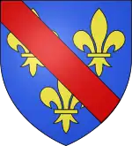 Blason ancien de la maison capétienne de Bourbon (maison de France à partir de 1589 avec Henri IV, et officiellement depuis 1768).
