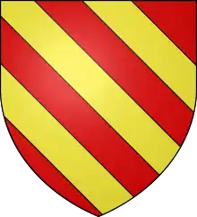 de gueules à trois bandes d'or