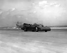 La Campbell-Railton Blue Bird à Daytona Beach, le 3 septembre 1935