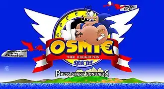 Ecran de lancement d'un jeu vidéo