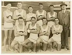 Les sauveteurs de Bondi beach photographiés par Sam Hood en 1930.