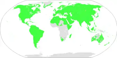Carte des langues boréales selon Harold C. Fleming, incluant donc les langues amérindiennes.