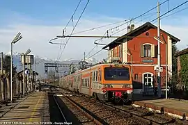 Rame Fiat ETR 530 en gare de Bosconero Ligne SATTI Canavesana