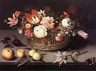Panier de fleurs, Musée du Louvre