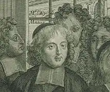 Portrait de Bossuet dans l'Almanach royal officiel de 1696