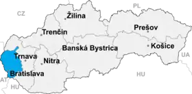 Localisation de Pezinok