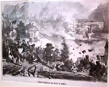 Bersagliers à la bataille de Vezza d'Oglio&nbsp;(it) (1866).