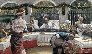 James Tissot, Le repas chez le pharisien, entre 1886 et 1894.
