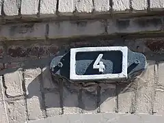 Élément de numérotation propre à la Compagnie de Bruay