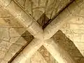 Sommet de voûte de la 2e&nbsp;travée.