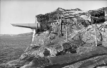 Batterie lance-torpille de défense côtière allemande