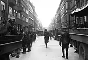 Descente de police à Scheunenviertel en avril 1933.