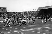 Photographie du départ du 50&nbsp;km marche