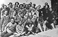 Membres des KJVD à Berlin-Neukölln, entre 1926 et 1927. Olga Benário est présente au dernier rang.