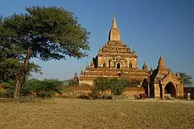 La pagode Shwesandaw à Bagan