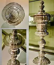 Hanap, Jean-Jacques Bury, 1732, musée des Arts décoratifs de Strasbourg.