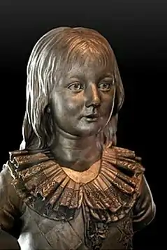 Louis Pierre Deseine, Buste du dauphin Louis-Joseph de France, posthume vers fin 1789, début 1790 .