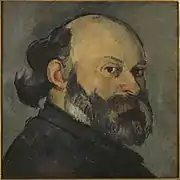 Paul Cézanne, Portrait de l'artiste regardant par-dessus son épaule, 1883-1884.