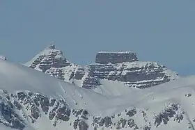 Fort Carra (à droite) et pointe Côte de l'Âne (à gauche).