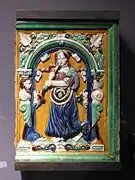 Vers 1600. Carreaux de poêle. Suisse. Musée d'anthropologie de Vancouver