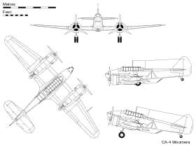 vue en plan de l’avion