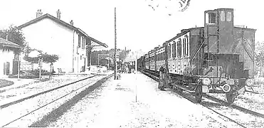 La gare de Saint-Hilaire - Chalo vers 1910.