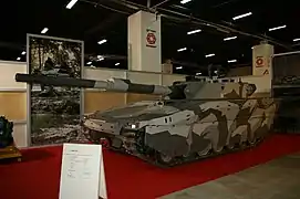 Prototype du CV90 120-T en char léger en 2007. En 2020, il n'a pas reçu de commande.