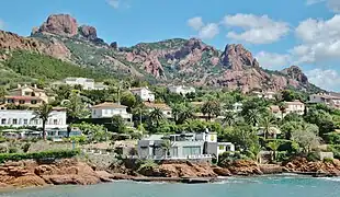 Massif de l'Esterel, sur la Côte d'Azur