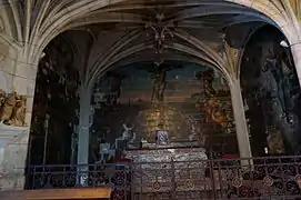 donateur à gauche du calvaire