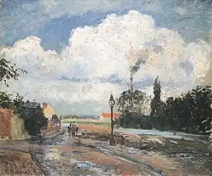 Apres la Pluie, Quai a Pontoise, 1876Whitworth Art Gallery, Université de Manchester