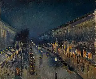 Boulevard Montmartre, Effet de nuit, 1897National Gallery, Londres