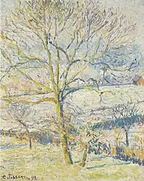 Le Grand Noyer, gelée blanche Éragny, 1892Collection privée, Vente 2011