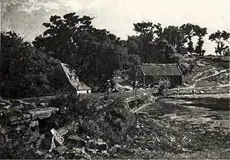 Camille Bernier : La vanne de l'étang de Quimerc'h.