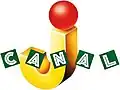 Ancien logo de Canal J du 13 avril 1989 au 7 décembre 1990.