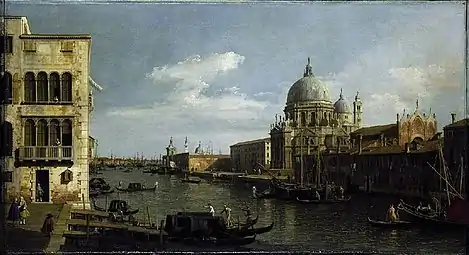 Santa Maria della Salute et les douanesvues du Campo Santa Maria Zobenigo, Début des années 1730, par CanalettoFitzwilliam Museum