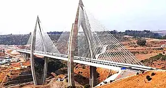 L'autoroute de contournement de Rabat.